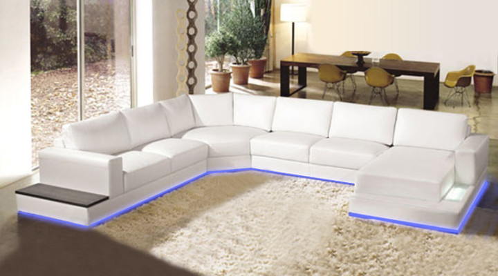 Design leather sofa living landscape couch corner sofa corner set modern sofa with USB