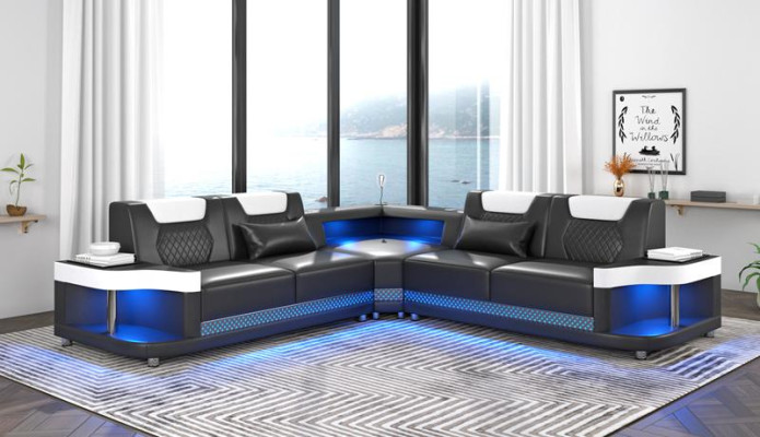 Design corner sofa L-shape modern sofas leather sofa couch living landscape sofa new