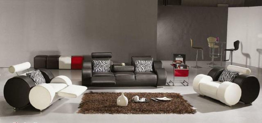 LEATHER SOFA with USB COUCH SET 3+2+1 SEATER UPHOLSTERY SET DESIGNER SOFA NEW