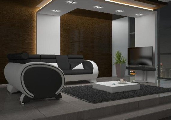 Corner sofa with USB leather sofa leather suite corner couch design sofa leather couch "VIGO"