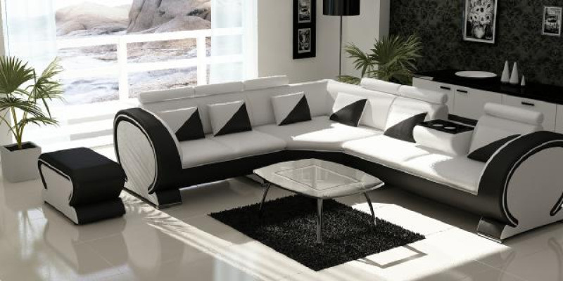 Designer corner sofa landscape, sofa + USB upholstered suite, lounge sofas, couches.