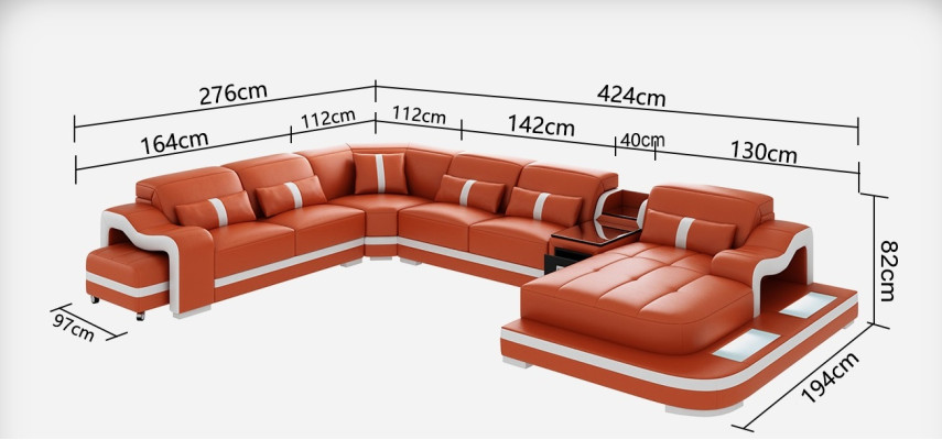 Sofa leather couch living landscape corner sofa corner modern design suite