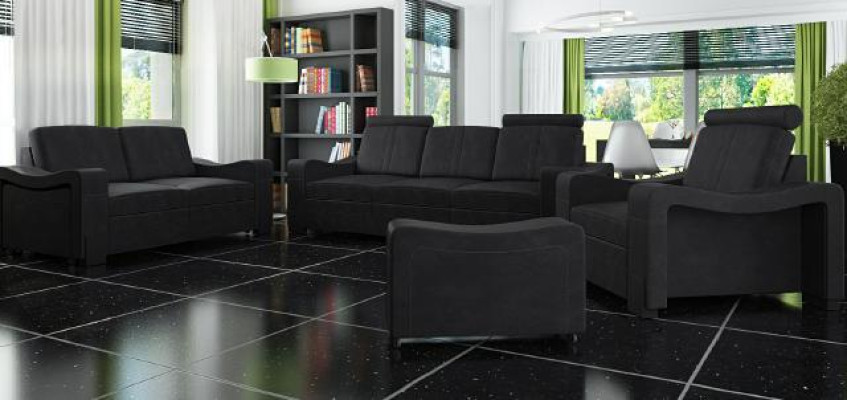 Sofa set textile upholstered sofa with USB furnishing fabric sofa 3+2+1 living landscape