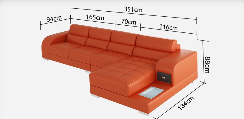 Leather sofa couch sectional living landscape corner modern corner sofa design suite