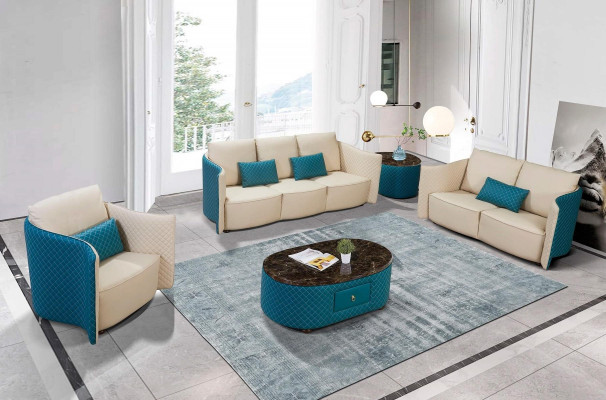 Design leather sofa couch upholstery set sofa 3-2-1 seater classic couches new