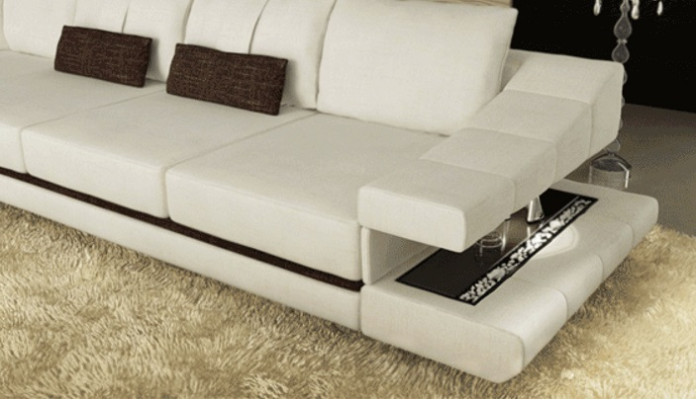 Living room modern design sofas couches elegance L-shape corner sofa fabric couch new