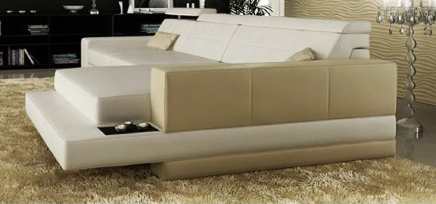 Sectional sofa couch upholstery living landscape corner corner leather sofa black L shape