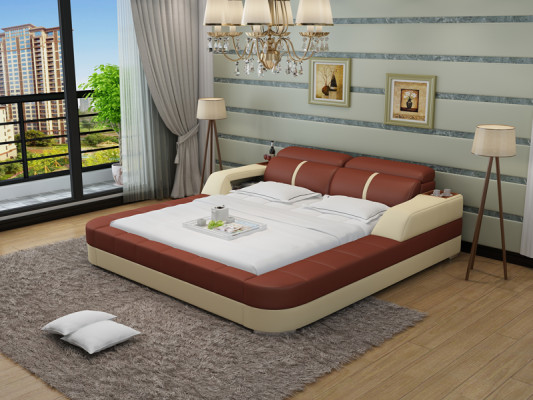 Waterbed Hotel Double Bed Beds Complete Leather Bed Upholstered Bed Water LB8823