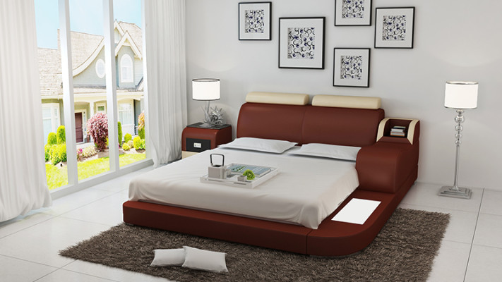 Sectional corner sofa couch U-shaped upholstered couches leather design illuminated
