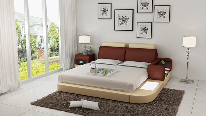 Waterbed Hotel Double Bed Beds Complete Leather Bed Upholstered Bed Water LB8804