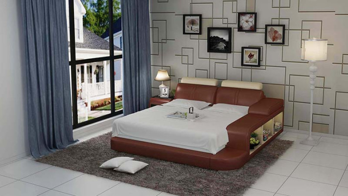 Waterbed Hotel Double Bed Complete Leather Bed Upholstered Bed Water LB8810
