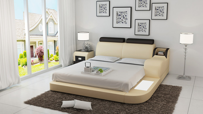 Waterbed Hotel Double Bed Beds Complete Leather Bed Upholstered Bed Water LB8813