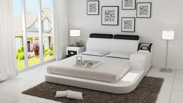 Waterbed Hotel Double Bed Beds Complete Leather Bed Upholstered Bed Water LB8813