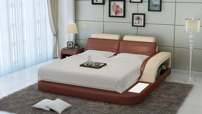 Waterbed Hotel Double Bed Beds Complete Leather Bed Upholstered Bed Water LB8814