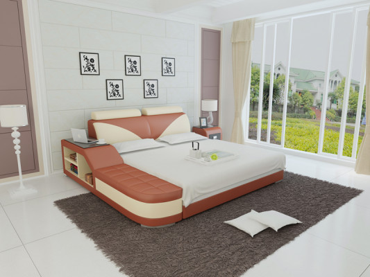 Waterbed Hotel Double Bed Beds Complete Leather Bed Upholstered Bed Water LB8817