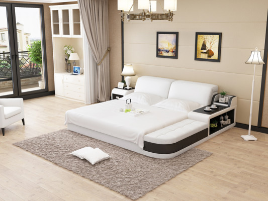 Waterbed Hotel Double Bed Beds Complete Leather Bed Upholstered Bed Water LB8820