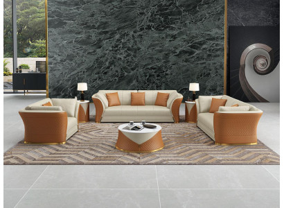 Exclusive Designer Furniture 32-Seater Living Room Sofa Upholstery Suite 2-piece Set.