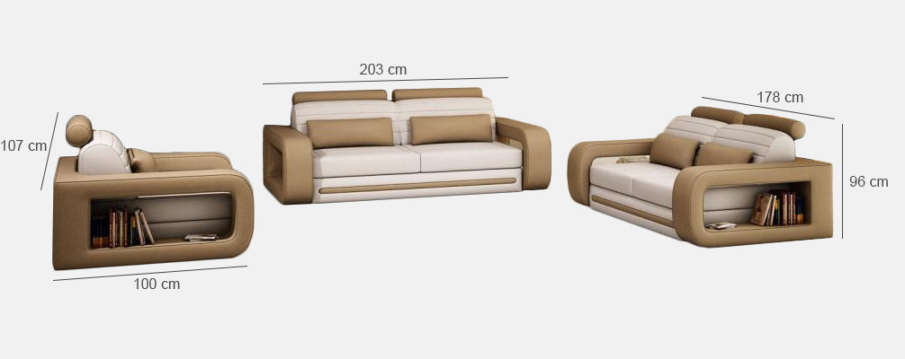 Sofa set Sofa Couch Upholstery Leather Couches Sofas 3+2+1 Davos Set New Set