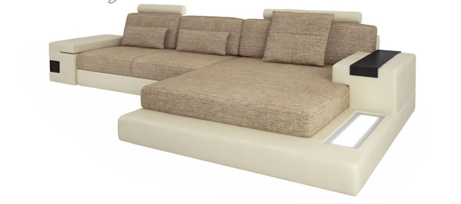 L-shape sofa couch design couch fabric modern upholstered living area corner sofa new