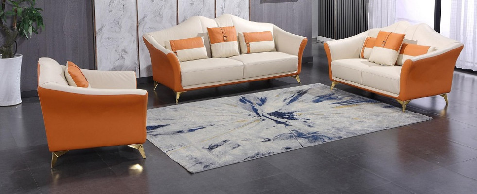 Chesterfield sofa set upholstered seat furniture 2-piece set 3+2 seater new