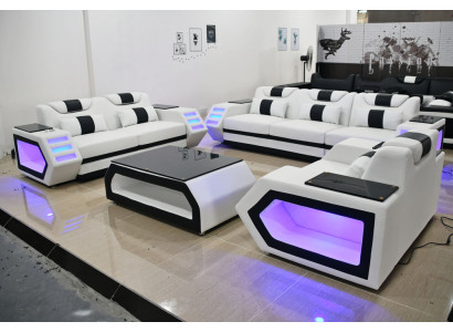 Sofa set white couch set 3-2-1 seater upholstered corner suites living room sofas