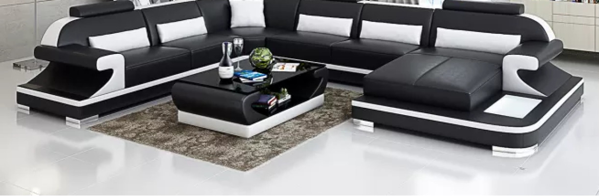 Corner sofa living area corner couch corner unit sofa L-shaped leather sofa couch upholstery
