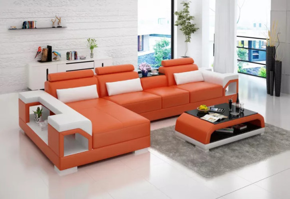 Design corner couch leather suite, living room sofa, upholstery couches, sofas, leather couch.