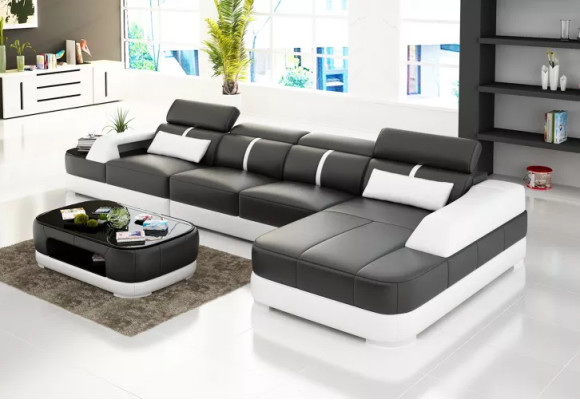 Design leather suite living room corner couch leather couch sofa upholstery couches sofas