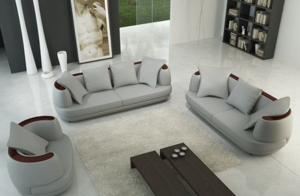 Sofa set Royal Luxury Designer Couch Upholstery 3+2+1 Leather Sofa Seat Beige