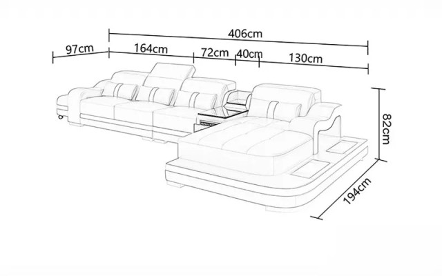 Upholstered corner sofa corner sofa living landscape leather sofa designer sofa corner sofa L-shape