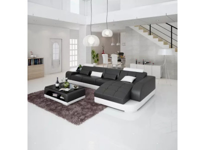 Corner sofa L-shape modern sofa leather corner sofa upholstered living landscape
