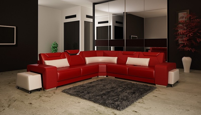 Leder Modern Couch Living Landscape Leather Sofa Sofa Set Sofa L Shape Coffee Table