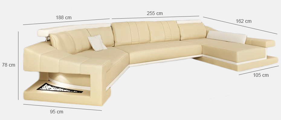 Exclusive U-Shaped Corner Sofa Modern Design & High-Quality Materials