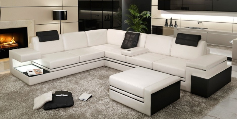 XXL living landscape corner sofa upholstered corner seating set sofas couches textile
