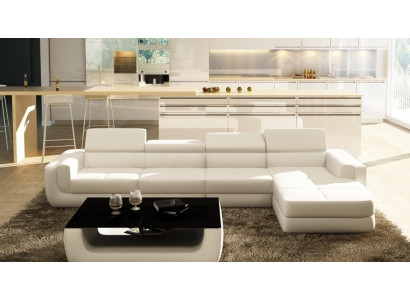 Modern corner sofa with USB upholstery leather design sofa set Tettau living landscape