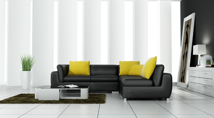 Leather sofa with USB living area corner sofa corner set design modern sofa F3014