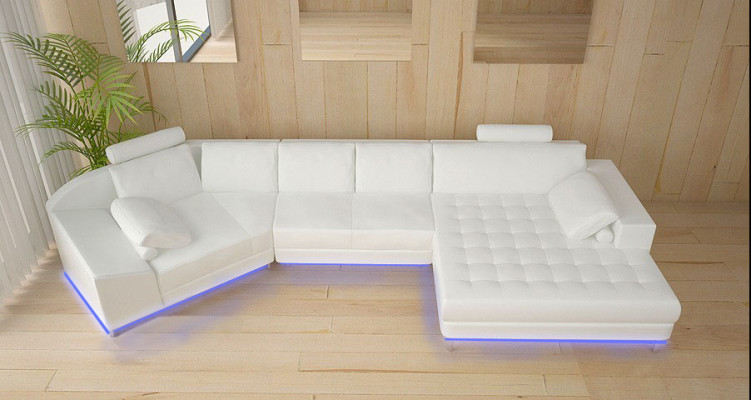 Leather sofa couch living room landscape corner sofa corner suite design modern sofa A1116