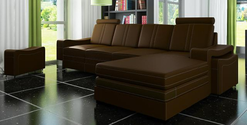 LEATHER SOFA USB LEATHER CORNER SOFA LIVING AREA CORNER SOFA SUITE CUSTOM MADE