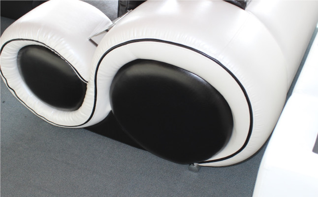 Elegant leather sofa USB sofa couch relax new designer corner couch custom-made