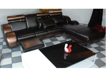 Elegant Designer Corner Sofa Berlin II Leather Sofa +USB, Custom-Made Sofa Couch