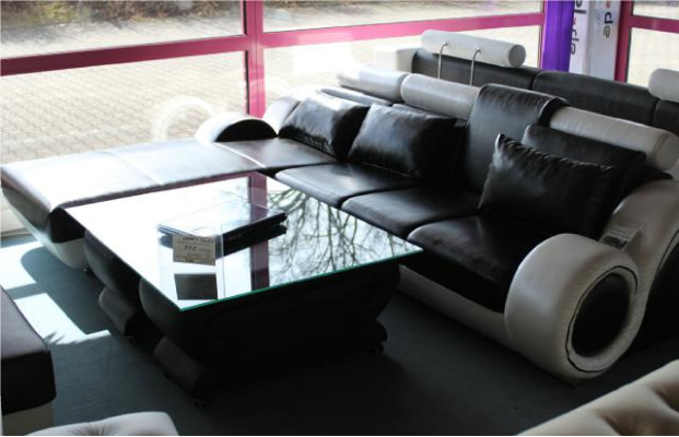 Elegant Designer Corner Sofa Berlin II Leather Sofa +USB, Custom-Made Sofa Couch