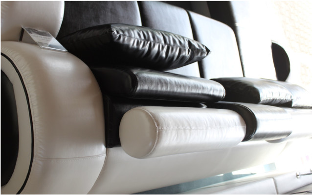 Elegant Designer Corner Sofa Berlin II Leather Sofa +USB, Custom-Made Sofa Couch