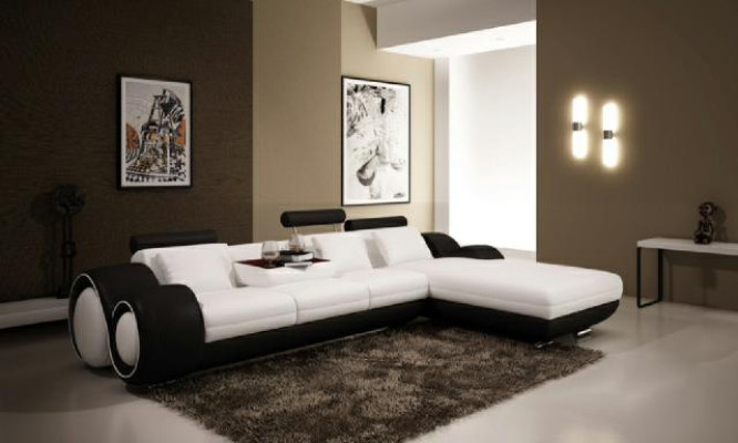 Sectional sofa USB living landscape couch leather sofa sofa suite custom-made
