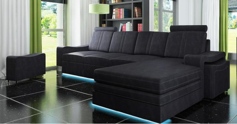 Textile couch corner couch fabric sofa with USB corner sofa sofa upholstery set corner new
