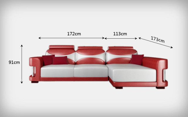 Corner sofa corner sofa with USB upholstery leather living landscape chaise lounge Wies
