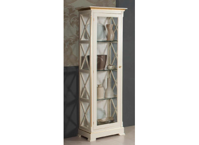 Solid Wood Display Cabinet Glass Cupboard Real Wood Vitrine Living Room Furniture Sideboard