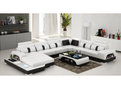Corner sofa upholstery couch sofa living landscape seating corner suite leather textile send