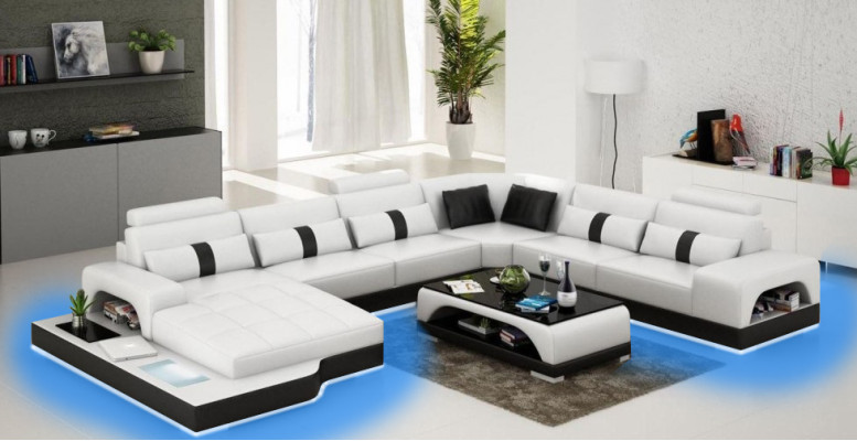 Corner sofa upholstery couch sofa living landscape seating corner suite leather textile send