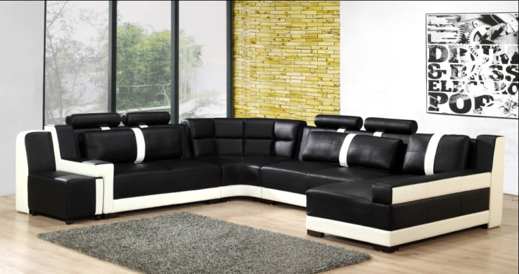 Corner sofa upholstered couch sofa living landscape seating corner set leather textile PH26
