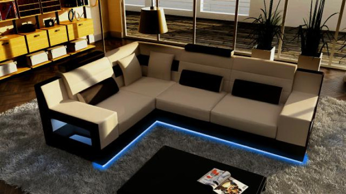 Living area sofa + USB, upholstered corner sectional sofa set, fabric textile leather sofas